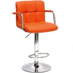 Барный стул Barneo N-69 Kruger Arm Оранжевый в Ишиме - ishim.mebel24.online | фото