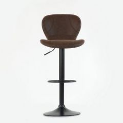 Барный стул Barneo N-86 Time / Black / VPU Brown Vintage коричневый винтаж PK970-18 в Ишиме - ishim.mebel24.online | фото 3
