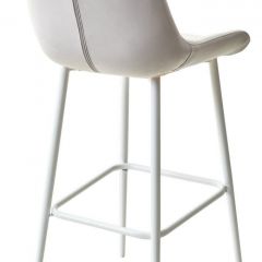 Барный стул ХОФМАН, цвет H-09 Светло-серый, велюр / белый каркас М-City в Ишиме - ishim.mebel24.online | фото 4