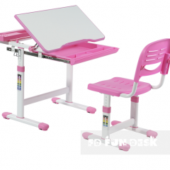 Комплект парта + стул трансформеры Cantare Pink в Ишиме - ishim.mebel24.online | фото 1