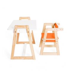Детская растущая парта и стул Я САМ "Краски" (Оранжевый) в Ишиме - ishim.mebel24.online | фото 1