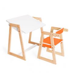 Детская растущая парта и стул Я САМ "Краски" (Оранжевый) в Ишиме - ishim.mebel24.online | фото 2