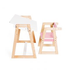 Детская растущая парта и стул Я САМ "Краски" (Розовый) в Ишиме - ishim.mebel24.online | фото 2