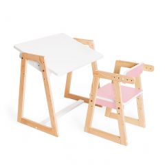 Детская растущая парта и стул Я САМ "Краски" (Розовый) в Ишиме - ishim.mebel24.online | фото 7
