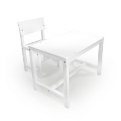 Детский растущий комплект стол и стул Я САМ "Лофт" (Белый, Белый) в Ишиме - ishim.mebel24.online | фото