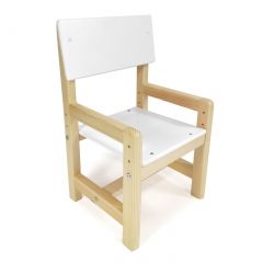 Детский растущий комплект стол и стул  Я САМ "Лофт" (Белый, Сосна) в Ишиме - ishim.mebel24.online | фото 6