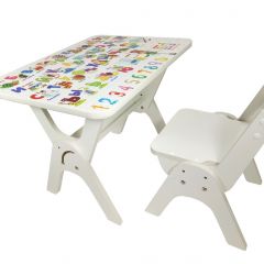Детский растущий стол-парта и стул Я САМ "Умка" (Алфавит) в Ишиме - ishim.mebel24.online | фото