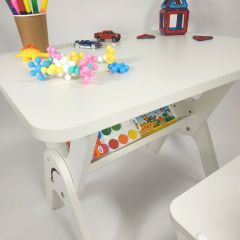 Детский растущий стол-парта и стул Я САМ "Умка" (Белый) в Ишиме - ishim.mebel24.online | фото 6