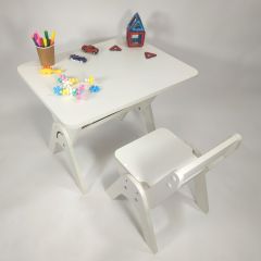 Детский растущий стол-парта и стул Я САМ "Умка" (Белый) в Ишиме - ishim.mebel24.online | фото 7