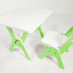 Детский растущий стол-парта и стул Я САМ "Умка" (Зеленый) в Ишиме - ishim.mebel24.online | фото