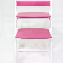 Детский растущий стул Конёк Горбунёк Комфорт (Бело-розовый) в Ишиме - ishim.mebel24.online | фото
