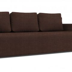 Диван Алиса 4 Shaggy CHOCOLATE - Teos Dark Brown в Ишиме - ishim.mebel24.online | фото