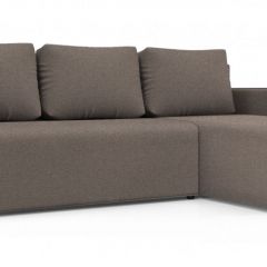 Диван угловой Алиса 3 Bahama ASH - Teos Dark Brown в Ишиме - ishim.mebel24.online | фото