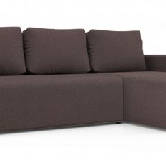 Диван угловой Алиса 3 Bahama PLUM - Teos Dark Brown в Ишиме - ishim.mebel24.online | фото