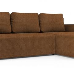 Диван угловой Алиса 3 Shaggy BROWN - TEOS BLACK в Ишиме - ishim.mebel24.online | фото