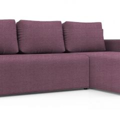 Диван угловой Алиса 3 Shaggy LILAC - TEOS BLACK в Ишиме - ishim.mebel24.online | фото