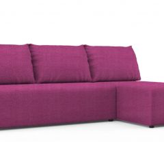 Диван угловой Алиса Shaggy FUCHSIA без подлокотников в Ишиме - ishim.mebel24.online | фото