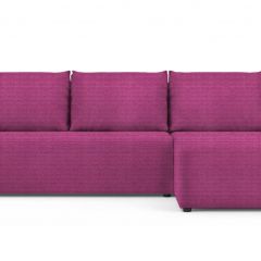 Диван угловой Алиса Shaggy FUCHSIA без подлокотников в Ишиме - ishim.mebel24.online | фото 2