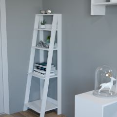 Этажерка лофт (белый) в Ишиме - ishim.mebel24.online | фото 2
