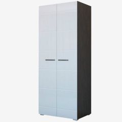 Фиеста №3 Шкаф с полками (Венге/Белый глянец) в Ишиме - ishim.mebel24.online | фото
