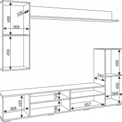 Гостиная Альфа (Белый/Белый глянец) в Ишиме - ishim.mebel24.online | фото 5