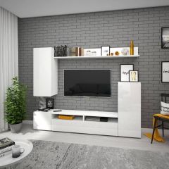 Гостиная Альфа (Белый/Белый глянец) в Ишиме - ishim.mebel24.online | фото