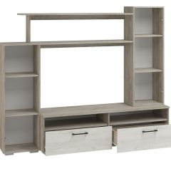 Гостиная Эмма МИНИ (Дуб Крафт серый/белый) в Ишиме - ishim.mebel24.online | фото 2