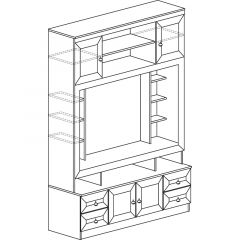 Гостиная Инна 6 Денвер темный в Ишиме - ishim.mebel24.online | фото 3
