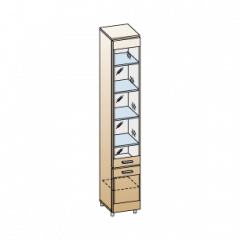 Гостиная Камелия Композиция 1 (Гикори Джексон светлый) в Ишиме - ishim.mebel24.online | фото 3