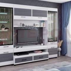 Гостиная Камелия Композиция 11 (Снежный ясень - серый) в Ишиме - ishim.mebel24.online | фото