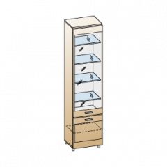 Гостиная Камелия Композиция 5 (Гикори Джексон светлый) в Ишиме - ishim.mebel24.online | фото 2