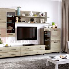 Гостиная Камелия Композиция 6 (Гикори Джексон светлый) в Ишиме - ishim.mebel24.online | фото