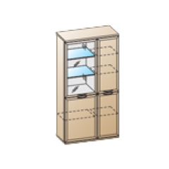 Гостиная Карина Композиция 24 (Гикори Джексон светлый) в Ишиме - ishim.mebel24.online | фото 2