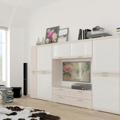 Гостиная ЛОТОС (модульная) Бодега белая в Ишиме - ishim.mebel24.online | фото 3