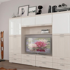 Гостиная ЛОТОС (модульная) Бодега белая в Ишиме - ishim.mebel24.online | фото 5
