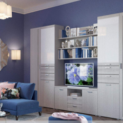 Гостиная ЛОТОС (модульная) Бодега белая в Ишиме - ishim.mebel24.online | фото 7