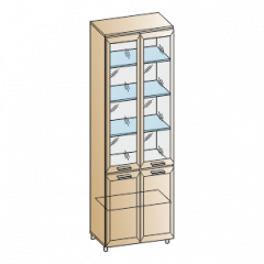 Гостиная Мелисса Композиция 3 (Гикори Джексон светлый) в Ишиме - ishim.mebel24.online | фото 7