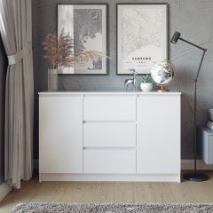 МОРИ Гостиная модульная (белый) в Ишиме - ishim.mebel24.online | фото 9