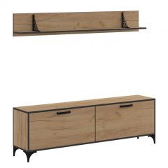 Гостиная Оскар Лофт (Дуб Золотой) в Ишиме - ishim.mebel24.online | фото 2