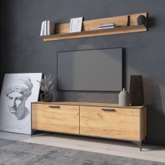Гостиная Оскар Лофт (Дуб Золотой) в Ишиме - ishim.mebel24.online | фото