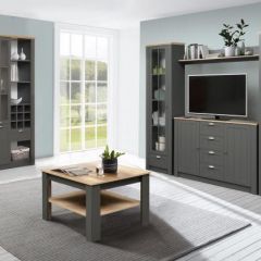 Гостиная Прованс (модульная) Диамант серый в Ишиме - ishim.mebel24.online | фото