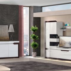 Гостиная Ронда 3 Белый глянец/венге в Ишиме - ishim.mebel24.online | фото