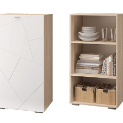 Гостиная Скайлайн (модульная) Дуб сонома/белый в Ишиме - ishim.mebel24.online | фото 8