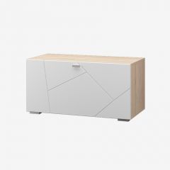 Гостиная Скайлайн набор ДБ- 1 (дуб сонома светлый/белый) в Ишиме - ishim.mebel24.online | фото 2