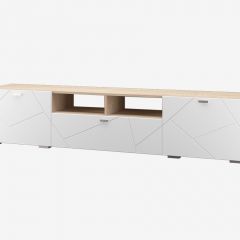 Гостиная Скайлайн набор ДБ- 1 (дуб сонома светлый/белый) в Ишиме - ishim.mebel24.online | фото 12