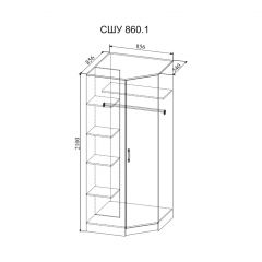 Гостиная Софи (модульная) дуб сонома/белый глянец в Ишиме - ishim.mebel24.online | фото 23