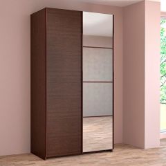 ИННЭС-5 Шкаф-купе 2-х дв. 1600 (1дв Ф1 - венге, 1дв Ф2 - зеркало) в Ишиме - ishim.mebel24.online | фото