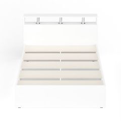 Камелия Кровать 1400, цвет белый, ШхГхВ 143,5х217х78,2 см., сп.м. 1400х2000 мм., без матраса, основание есть в Ишиме - ishim.mebel24.online | фото 5