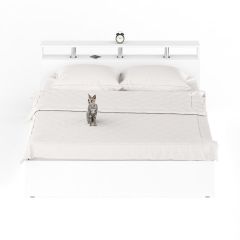 Камелия Кровать 1800, цвет белый, ШхГхВ 183,5х217х78,2 см., сп.м. 1800х2000 мм., без матраса, основание есть в Ишиме - ishim.mebel24.online | фото 2