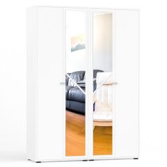 Камелия Шкаф 4-х створчатый, цвет белый, ШхГхВ 160х48х220 см., универсальная сборка, можно использовать как два отдельных шкафа в Ишиме - ishim.mebel24.online | фото
